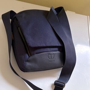 Tumi T-Tech Navy Ballistic Slim Nylon Sling Crossbody Bag